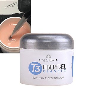 GEL - T3 FIBERGEL LED/UV 28G - BRAZILIAN AZALEIA
