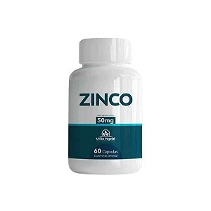 Zinco 50mg 60caps | UNIÃO VEGETAL