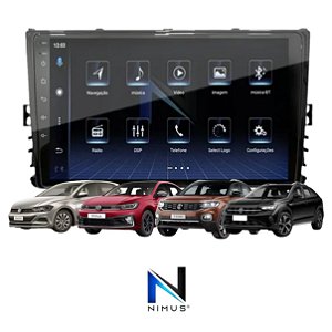 KIT CHICOTE + MOLDURA PAINEL 9'' ORIGINAL VW - T-CROSS 20/ POLO 17/ VIRTUS 17/ NIVUS 20/ - NIMUS LUMINA