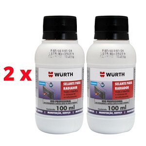 KIT 2 x SELANTE BIODEGRÁDAVEL PARA RADIADOR 100 ML - WURTH 0893541101