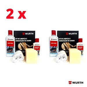 KIT 2 x LIMPEZA E HIDRATAÇÃO DE COURO - WURTH 0893014003