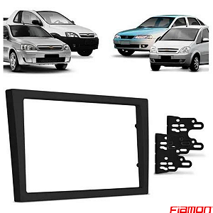 MOLDURA PAINEL 7" CORSA G2 02/11 MONTANA 03/11 MERIVA 03/11 VECTRA 05/11 PRETA 2DIN - 2350MD FIAMON