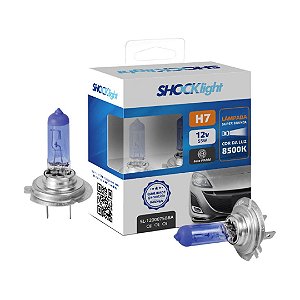 LAMPADA SUPER BRANCA H7 (PAR) -SHOCKLIGHT