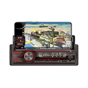 SOM AUTOMOTIVO USB/BT COM SUPORTE PARA CELULAR 4x45W - TAY TECH