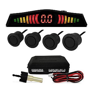 SENSOR DE ESTACIONAMENTO PRETO FOSCO  - KX3 ECO