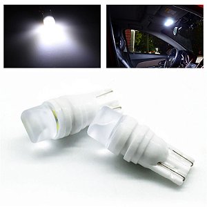 LAMPADA LED T10 PINGO ESMAGADO PORCELANA/CERAMICA (UN)