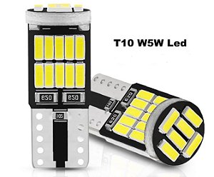 LAMPADA LED T10 PINGO ESMAGADO CAMBUS TORRE (UN)