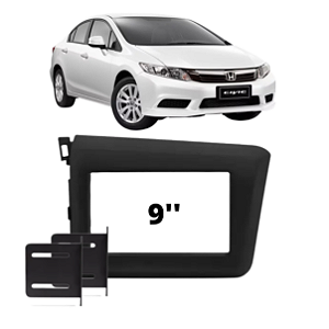 MOLDURA PAINEL 7" CIVIC 12/16 PRETA - KRONOS