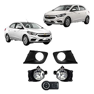 KIT FAROL AUX ONIX LT /  PRISMA LT 18/ MD/PTO BT/ORIG NEBLINA TRASEIRA - SHOCKLIGHT