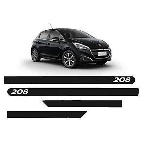FRISO LAT  PEUGEOT 208 PRETO PERLA NERA 4PÇS