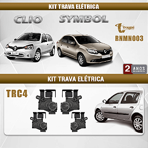 KIT TRAVA ELET CLIO/SYMBOL 4P TRAGIAL TRC4MN