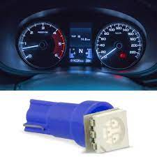 LÂMPADA LED T5 PINGO ESMAGADINHA LUZ AZUL APLICAÇÃO NO PAINEL CARRO 12V