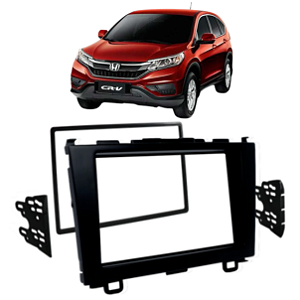 MOLDURA PAINEL CRV 12/17 1DIN/2DIN PRETO - AP907