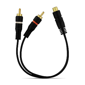 CABO Y RCA PRETO 2M/1F 20CM KX3
