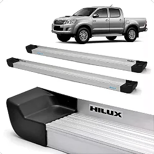 ESTRIBO LATERAL HILUX CS 24/ - CROMADO/PRETO 02501350