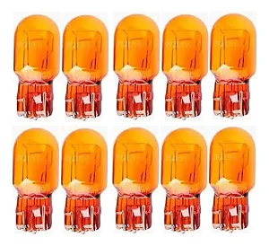 LAMPADA COMUM 1PO T20 ESMAGADO AMBAR C/10 - AUTOVEX