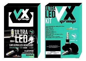 KIT LÂMPADA ULTRA LED TURBO H3 LUZ BRANCA PURA CARRO INFINITY