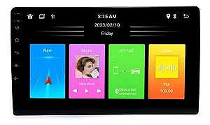 CENTRAL MULTIMIDIA MP5 9" APPLE CARPLAY ANDROID AUTO (SEM FIO) - UPPERTECH