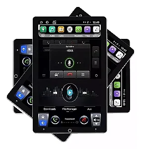 CENTRAL MULTIMIDIA TESLA ANDROID 10" OCTA 4G/64G GIRATÓRIA APPLE CARPLAY ANDROID AUTO (SEM FIO) - UPPERTECH