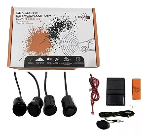 SENSOR FRONTAL DE ESTACIONAMENTO PRETO EMBUTIDO - KX3