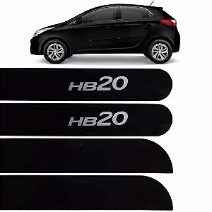 FRISO LAT HB20 HATCH PRETO ONIX 4PÇS