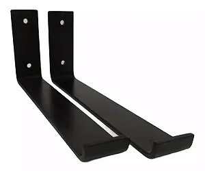 Kit 6 Unid Mão Francesa Invertida Para Tábua 30cm Industrial