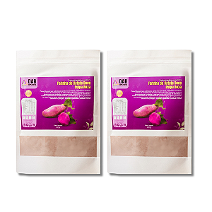 Kit 2 Un Suplemento Farinha Batata Doce Polpa Roxa Pó 900g