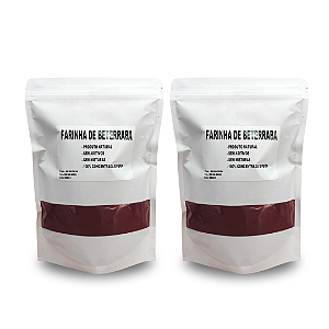 Kit 2 Un Suplemento Farinha Beterraba Pó 1kg