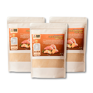 Kit 3 Un Suplemento Farinha Batata Doce Polpa Laranja Pó 1.350kg
