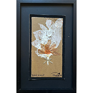 Colagem Lírio Peruano P C/ Moldura | By Regina Duarte