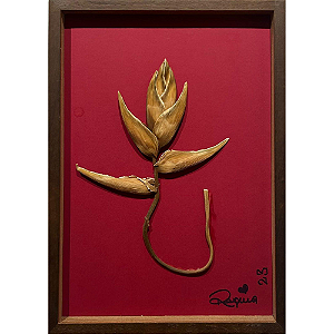 Colagem Botânica Heliconia Bihai M by Regina Duarte