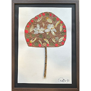 Colagem de Amendoeira e Orquídea P | By Regina Duarte