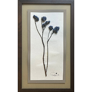 Colagem Crisântemo M em Papel Reciclado - By Regina Duarte