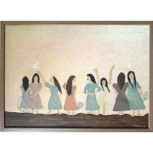 Meninas e a Pomba da Paz G | By Regina Duarte