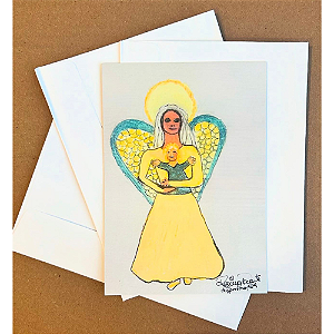 Cartão Postal Maria e Jesus | By Regina Duarte