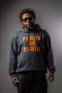 Moletom "Canguru" Preto | Estampa frente e costas