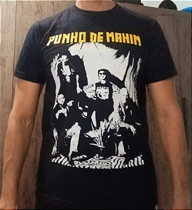 Camiseta preta Punho de Mahin | Stencyl