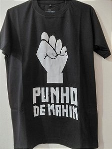Camiseta preta Punho de Mahin | Punho cerrado