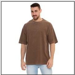Camiseta 100% Algodão Oversized Estonada Marrom Escuro