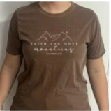 T-Shirt Premium Marrom Escruto  Montanha