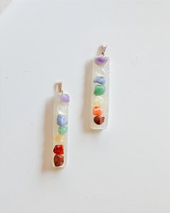 Pingente de Selenita - Equilíbrio dos 7 Chakras