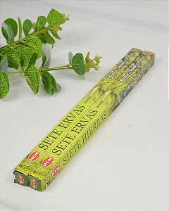 Incenso HEM Tradicional - Sete Ervas - Relaxa, Traz Saúde e Força