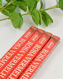 Incenso HEM Tradicional - Rosa Vermelha - Romance Tentador e Felicidade