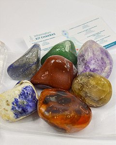 Kit 7 Cristais dos Chakras - Pedras Roladas