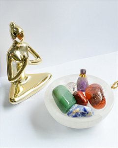 Bowl de Selenita Grande - Limpeza Energética, Paz de Espírito, Cansaço Mental e Dores