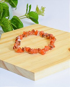 Pulseira de Cornalina - Alegria de Viver, Procrastinação, Disposição e Motivação