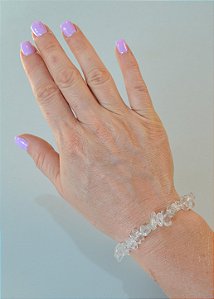 Pulseira de Quartzo Cristal - Intensificador, Iluminação e Energização