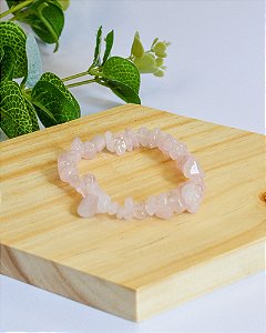 Pulseira de Quartzo Rosa - Amor, Cura do Coração, Amor Próprio, Perdão e Gratidão