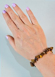 Pulseira de Olho de Tigre - Contra Inveja e Olhado, Autoconfiança, Coragem e Determinação