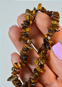 Pulseira de Olho de Tigre - Contra Inveja e Olhado, Autoconfiança, Coragem e Determinação